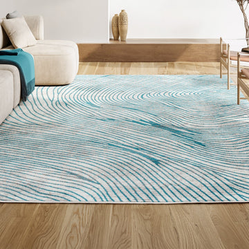 Arlo Woodgrain Geometric Area Rug